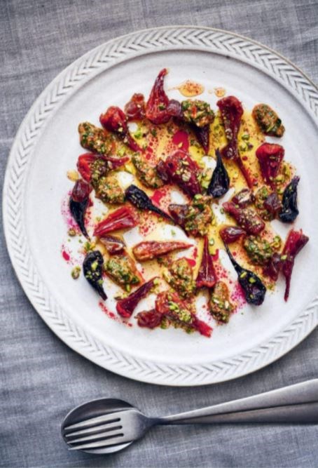 Chermoula beets, dates & pistachios