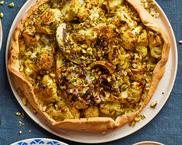 Chermoula cauliflower galette