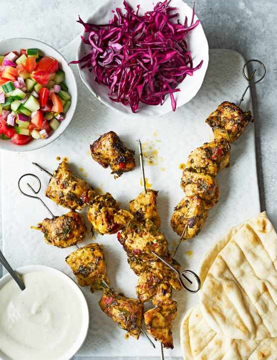 Chermoula chicken meze platter
