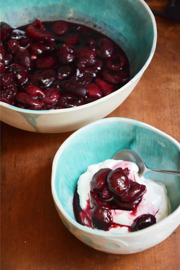Cherries in wine
