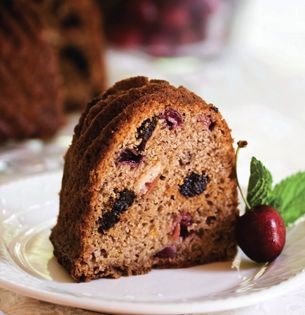 Cherries jubilee bundt cake