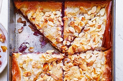 Cherry & almond 'baklava'