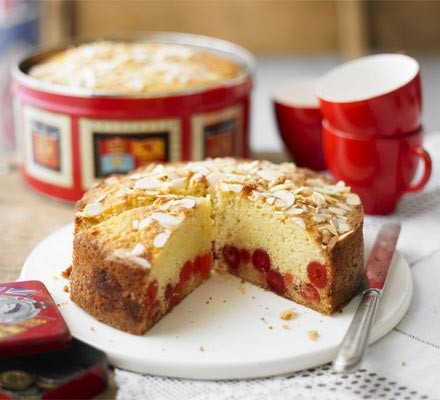 Cherry & almond cake