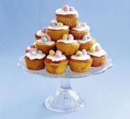 Cherry & almond Easter cakes