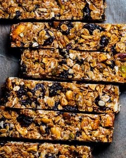 Cherry + pepper granola bars