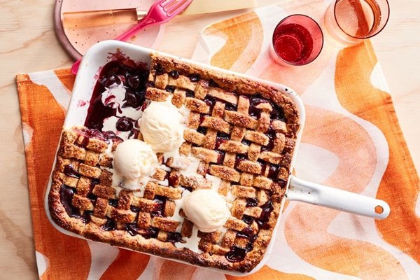 Cherry & star anise pie