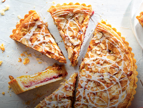 Cherry-almond Bakewell tart [pâte sucrée]