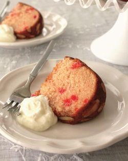 Cherry almond bundt cake