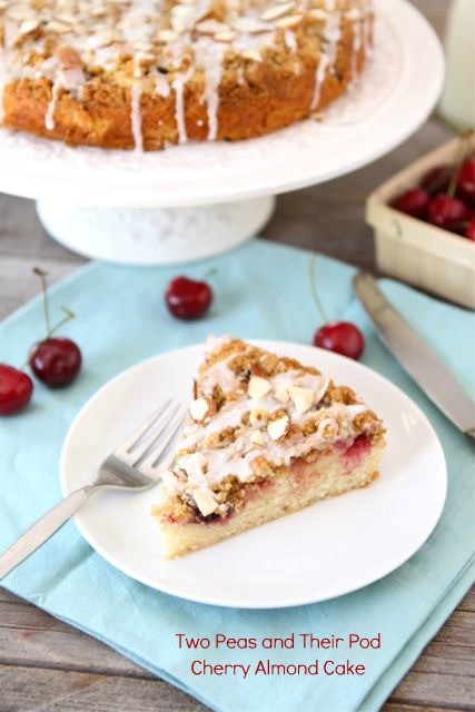 Cherry almond cake