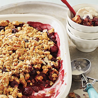 Cherry-almond crisp
