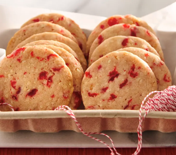 Cherry-almond refrigerator cookies
