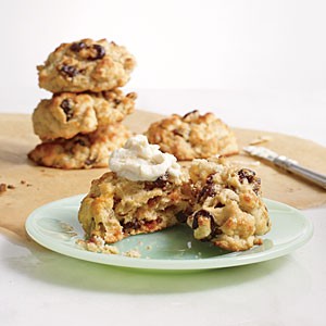 Cherry almond ricotta drop scones
