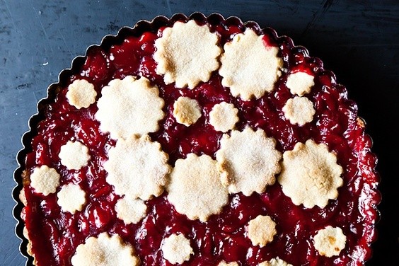 Cherry almond torte