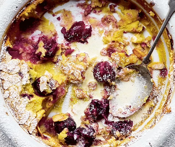 Cherry and almond clafoutis