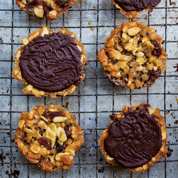 Cherry and almond Florentines (Florentiner)