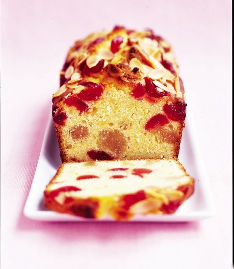 Cherry and almond loaf
