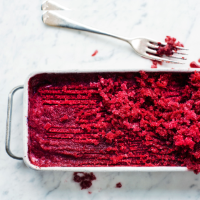Cherry and Amaretto granita