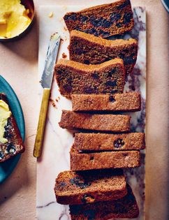 Cherry and black pepper malt loaf