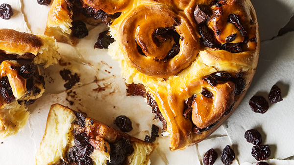 Cherry and chocolate babka