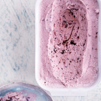 Cherry and chocolate chip ice cream