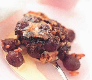 Cherry and chocolate clafouti