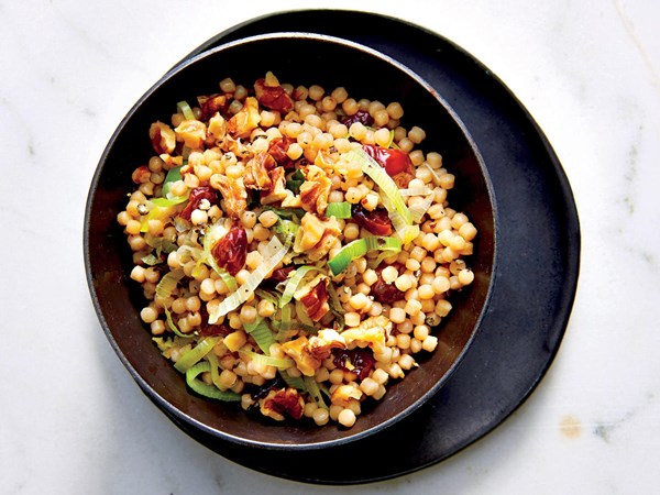 Cherry-and-leek couscous