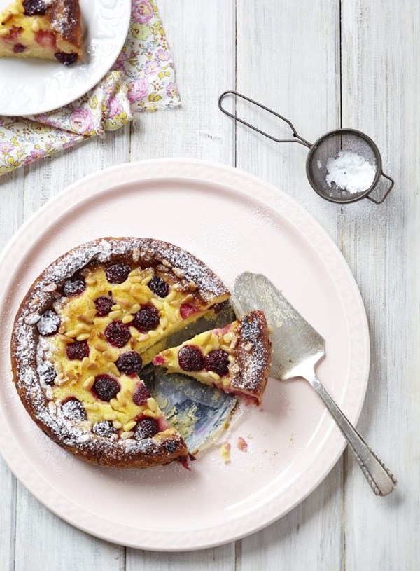 Cherry and lemon tart
