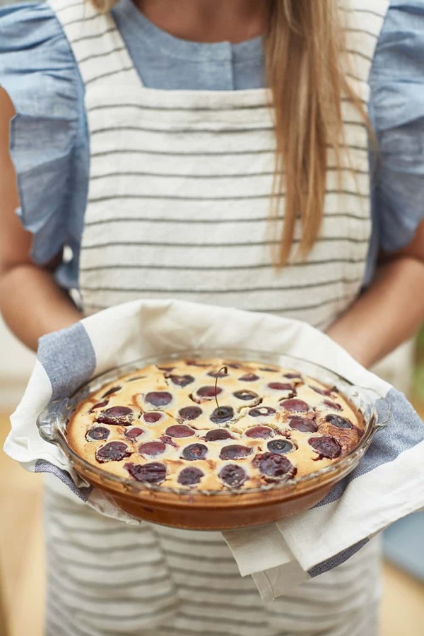 Cherry and olive oil clafoutis
