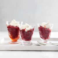 Cherry and red wine granita