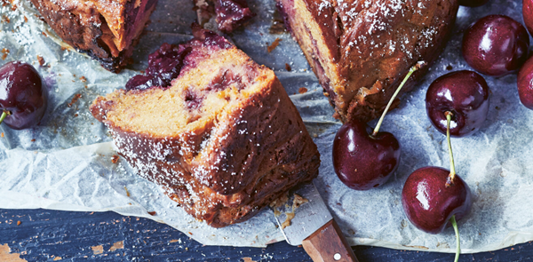 Cherry and ricotta cake