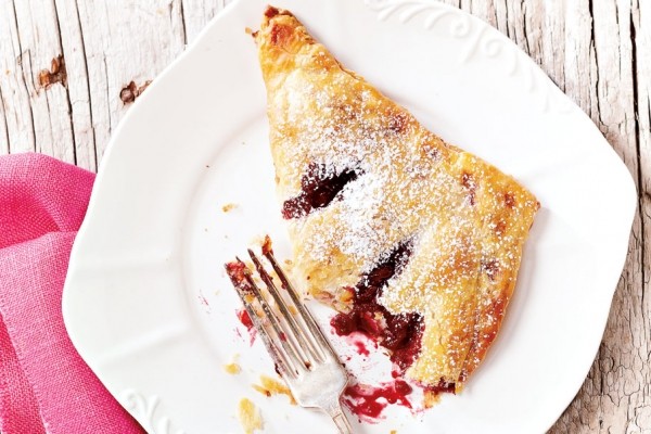 Cherry and ricotta turnovers