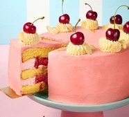 Cherry Bakewell cake
