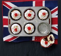 Cherry Bakewell muffins