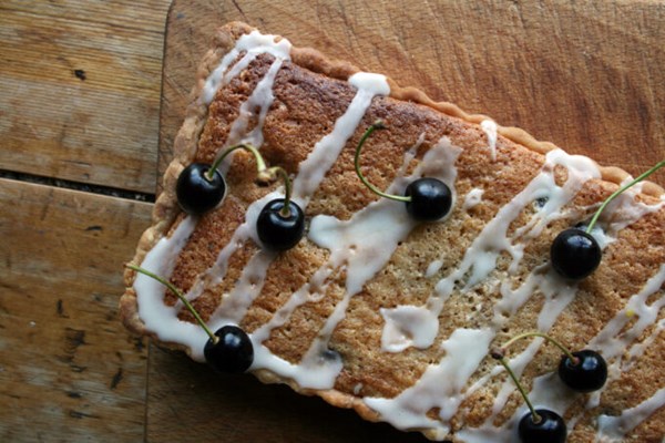 Cherry Bakewell tart