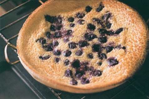Cherry batter pudding