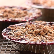 Cherry berry apple crumble