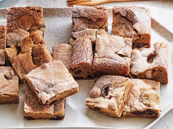 Cherry blondies