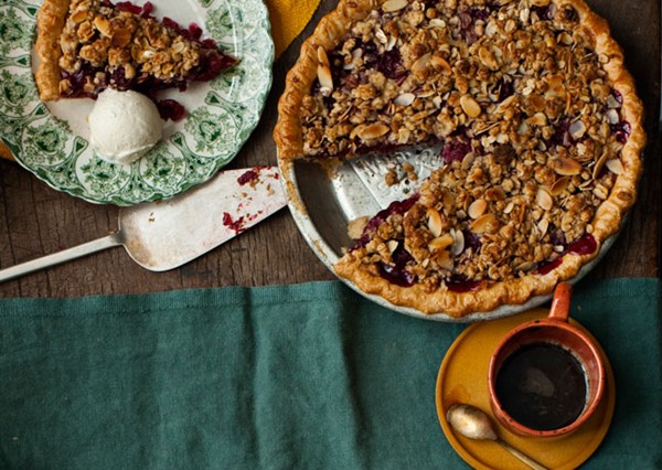 Cherry-bourbon pie