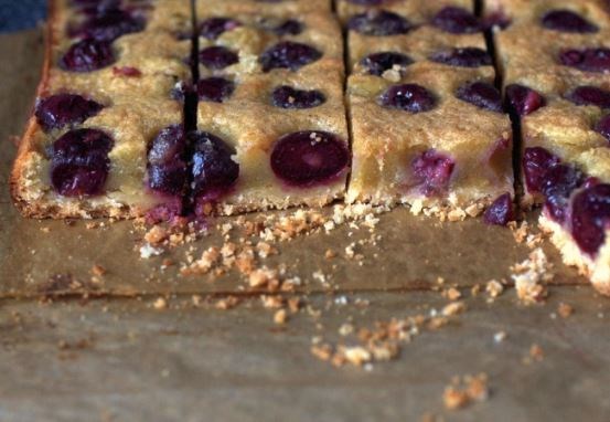 Cherry brown butter bars