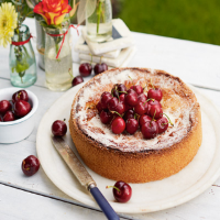 Cherry cheesecake torte