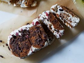 Cherry chip icebox cake