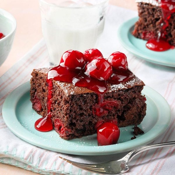 Cherry chocolate cake