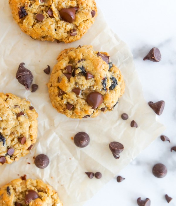Cherry chocolate chip oatmeal cookies