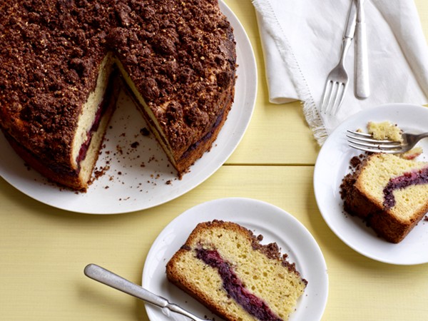 Cherry-chocolate coffee cake