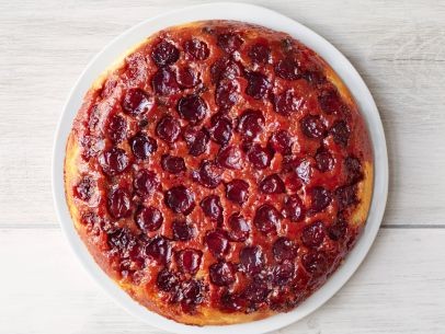 Cherry-chocolate upside-down cake