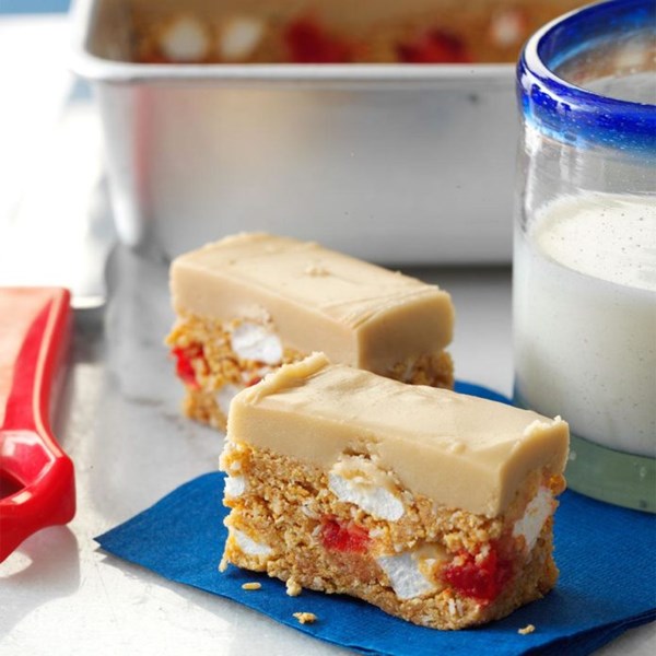 Cherry-coconut slices