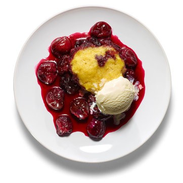 Cherry-cornmeal slump (or grunt)