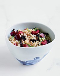 Cherry couscous salad