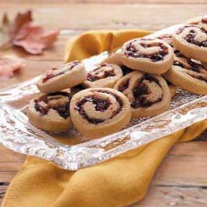 Cherry cranberry pinwheels