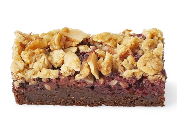 Cherry crumble brownies 